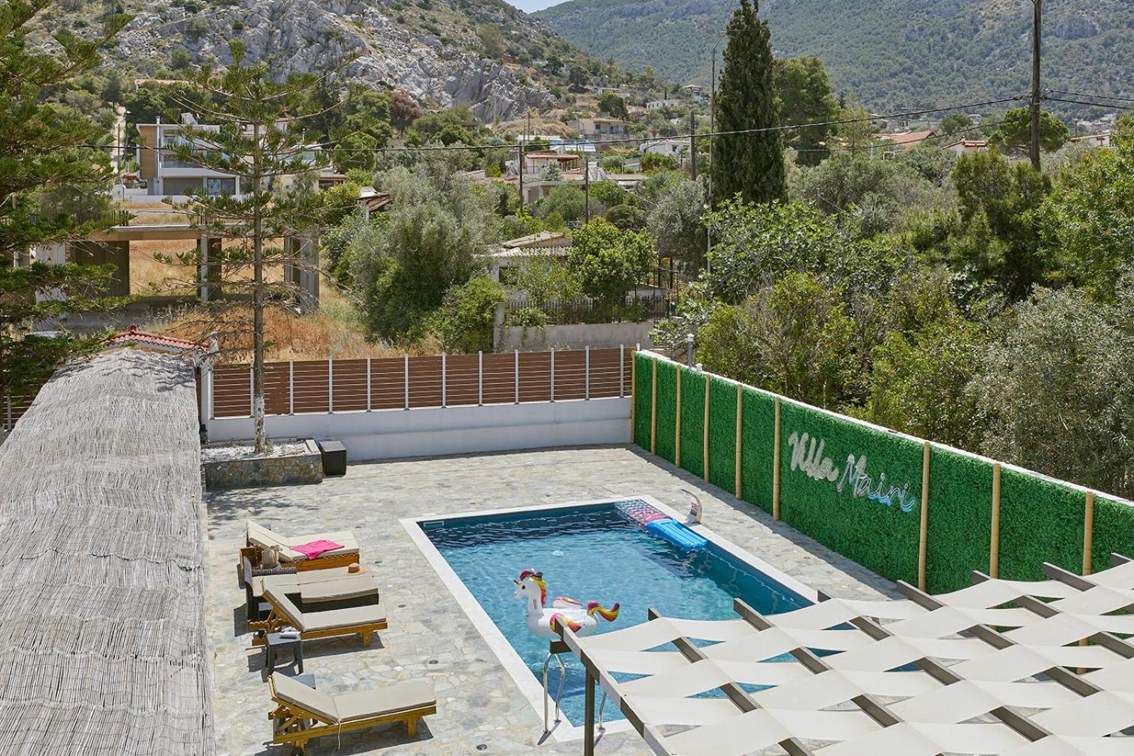 Villa Mairi - 2 Private Pools & Game Room Near Athens Salamís Eksteriør billede
